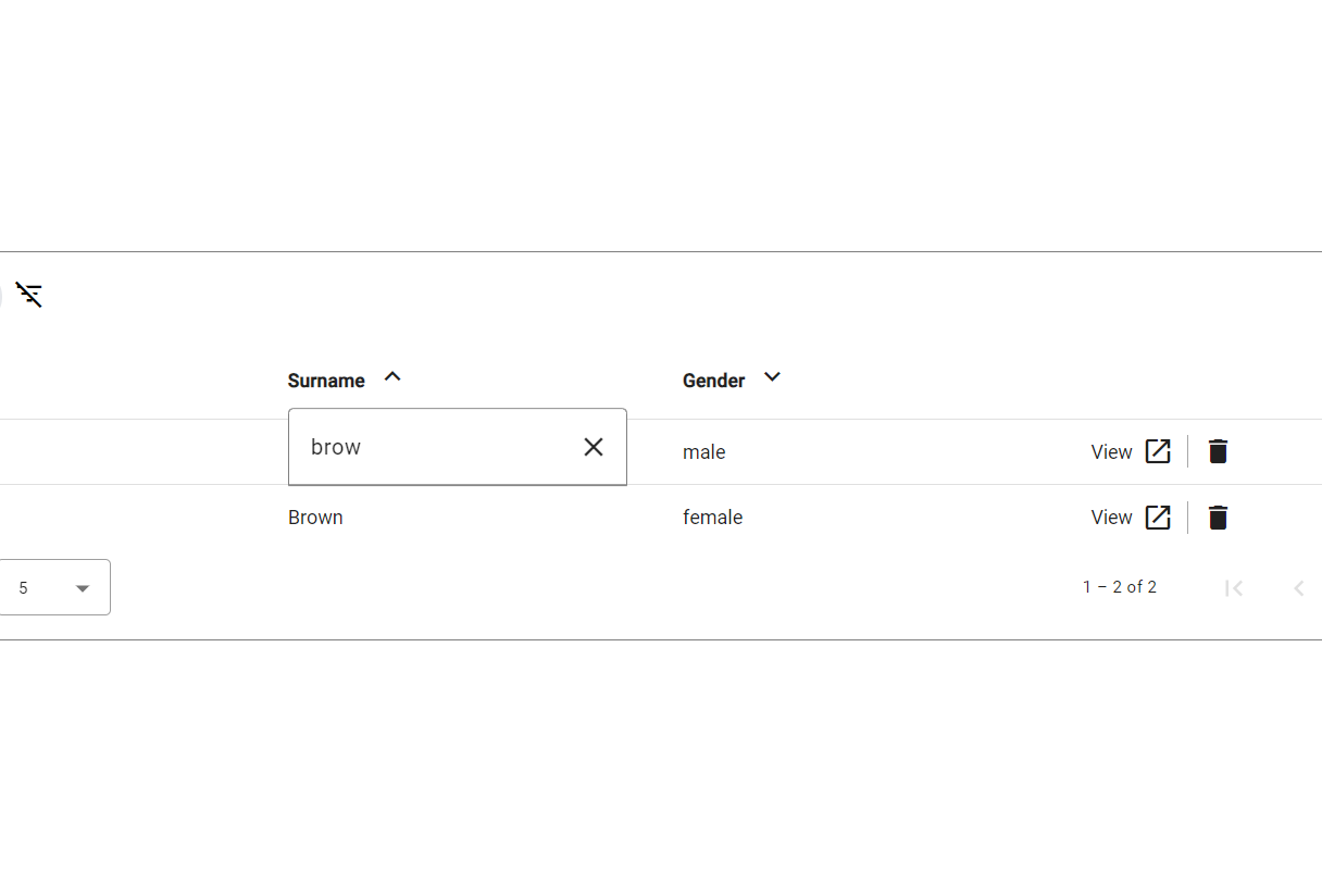 Angular material table library - Angular 16